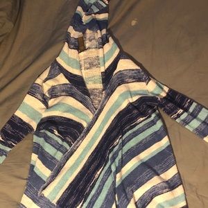 Cute blue and white Macy’s cardigan